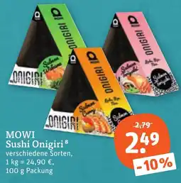 tegut MOWI Sushi Onigiri Angebot