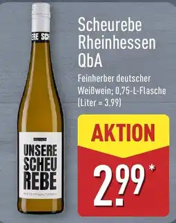 Aldi Nord Scheurebe Rheinhessen QbA Angebot
