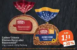 tegut Lieken Urkorn Kleines Kerni oder Bauernmild Angebot