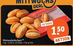 tegut Weizenbrötchen 38 Angebot