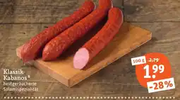 tegut Klassik Kabanos Angebot