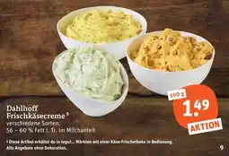 tegut Dahlhoff Frischkäsecreme Angebot