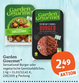 tegut Garden Gourmet Sensational Burger oder vegetarische Gemüsebällchen Angebot