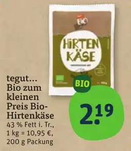 tegut Bio-Hirtenkäse Angebot