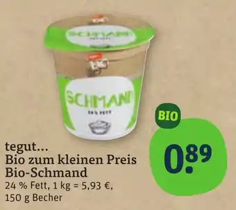 tegut Bio-Schmand Angebot