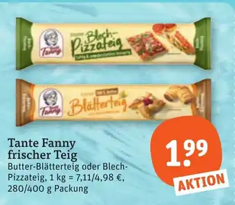 tegut Tante Fanny frischer Teig Angebot