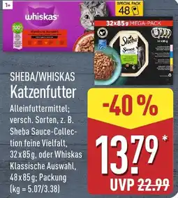 Aldi Nord SHEBA/WHISKAS Katzenfutter Angebot