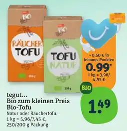 tegut Bio-Tofu Angebot