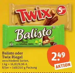 tegut Balisto oder Twix Riegel Angebot