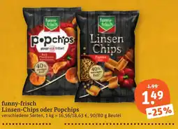 tegut funny-frisch Linsen-Chips oder Popchips Angebot