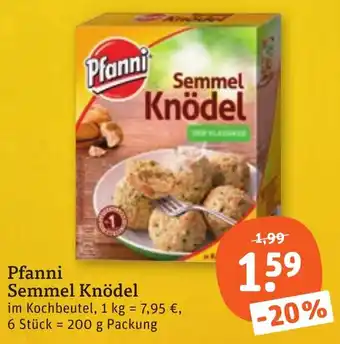 tegut Pfanni Semmel Knödel Angebot