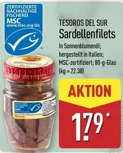 Aldi Nord TESOROS DEL SUR Sardellenfilets Angebot