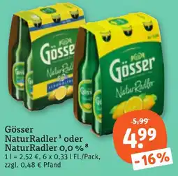 tegut Gösser NaturRadler Angebot