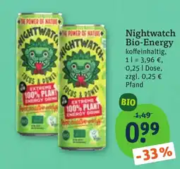 tegut Nightwatch Bio-Energy Angebot