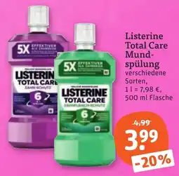 tegut Listerine Total Care Mundspülung Angebot
