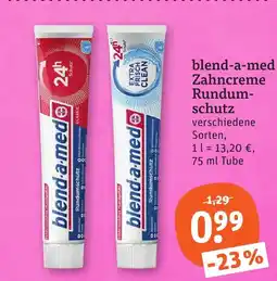 tegut blend-a-med Zahncreme Rundumschutz Angebot
