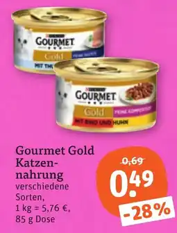 tegut Gourmet Gold Katzen-nahrung Angebot