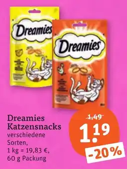tegut Dreamies Katzensnacks Angebot