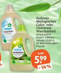 tegut Sodasan ökologisches Color- oder Universal-Waschmittel Angebot