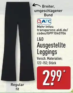 Aldi Nord L&D Ausgestellte Leggings Angebot