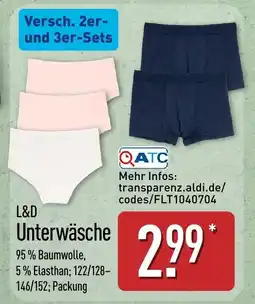 Aldi Nord L&D Unterwäsche Angebot