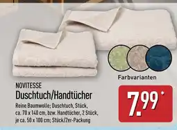 Aldi Nord NOVITESSE Duschtuch/Handtücher Angebot