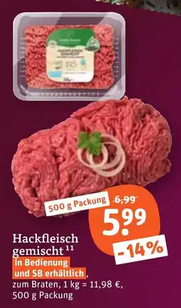 tegut Hackfleisch gemischt Angebot