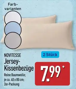 Aldi Nord NOVITESSE Jersey-Kissenbezüge Angebot