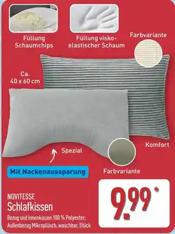 Aldi Nord NOVITESSE Schlafkissen Angebot
