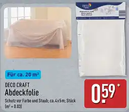 Aldi Nord DECO CRAFT Abdeckfolie Angebot