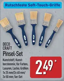 Aldi Nord DECO CRAFT Pinsel-Set Angebot