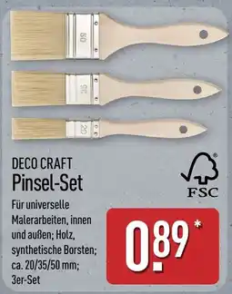 Aldi Nord DECO CRAFT Pinsel-Set Angebot