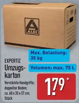 Aldi Nord EXPERTIZ Umzugskarton Angebot