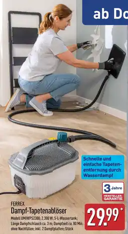 Aldi Nord FERREX Dampf-Tapetenablöser Angebot