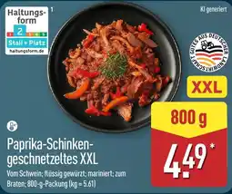 Aldi Nord Paprika-Schinken-geschnetzeltes XXL Angebot