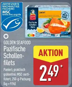 Aldi Nord GOLDEN SEAFOOD Pazifische Schollen-filets Angebot