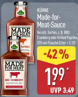 Aldi Nord KÜHNE Made-for-Meat-Sauce Angebot