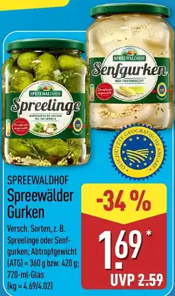 Aldi Nord Spreewaldhof Spreewälder Gurken Angebot