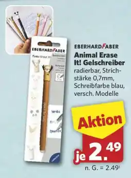 Combi Eberhard Faber Animal Erase It! Gelschreiber Angebot