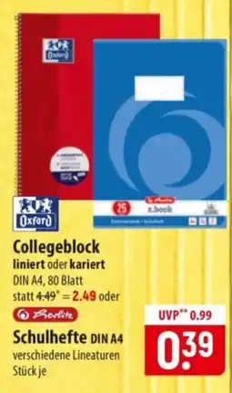 Famila Nord Ost Collegeblock Oxford Angebot