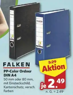 Combi FALKEN PP-Color Ordner DIN A4 Angebot
