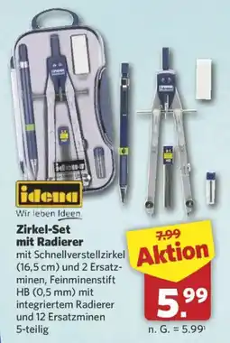 Combi Zirkel-Set mit Radierer Angebot