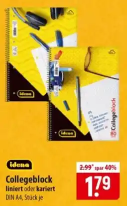 Famila Nord Ost idena Collegeblock Angebot