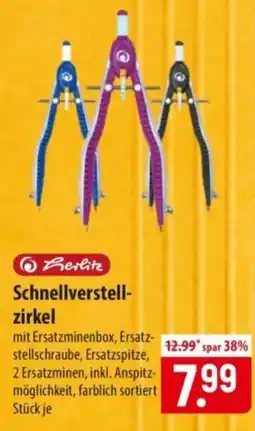 Famila Nord Ost Berlitz Schnellverstell-zirkel Angebot