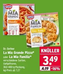 Wasgau Dr. Oetker La Mia Grande Pizza* oder La Mia Familia* Angebot