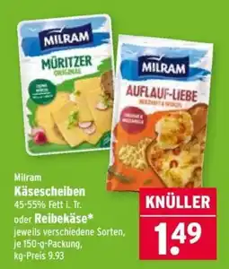 Wasgau Milram Käsescheiben Angebot