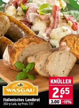 Wasgau WASGAU Italienisches Landbrot Angebot
