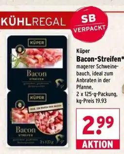 Wasgau Küper Bacon-Streifen Angebot