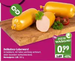 Wasgau Delikatess-Leberwurst Angebot