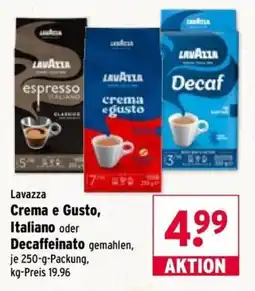 Wasgau Lavazza Crema e Gusto Angebot